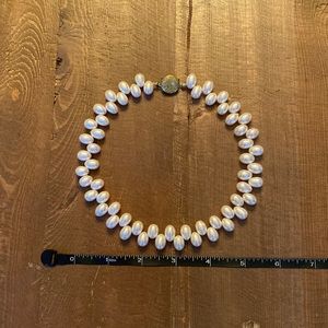 One of a kind Faux pearl choker
